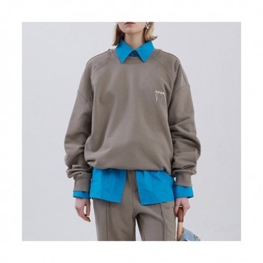 ADER  Womens Minimal Cotton Tshirts Camel - ADER 2021 여성 미니멀 코튼 긴팔티 Ade0025x Size(s 