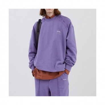 ADER  Womens Minimal Cotton Tshirts Purple - ADER 2021 여성 미니멀 코튼 긴팔티 Ade0024x Size(s 