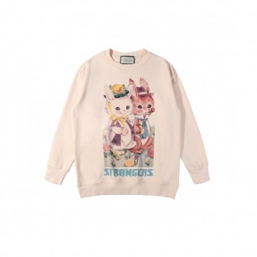 Gucci  Mm/Wm Logo Crew-neck Cotton Tshirts Ivory 