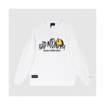 BAD MONDAY   Mm/Wm Logo Oversize Cotton Thirts White - BAN MONDAY 2021 남/녀 로고 오버사이즈 코튼 맨투맨 Bad007x Size(xs 
