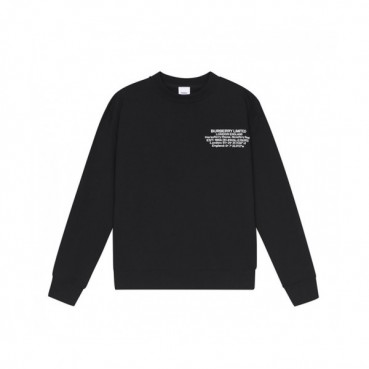 Burberry  Mens Logo Casual Cotton Tshirts Black - 버버리 2021 남성 로고 캐쥬얼 코튼 맨투맨 Bur04058x Size(xs 