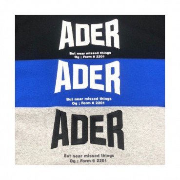 ADER  Mens Minimal Cotton Tshirts Blue - ADER 2021 남성 미니멀 코튼 긴팔티 Ade008x Size(s 