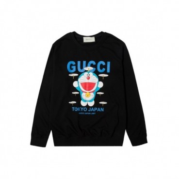 Gucci  Mm/Wm Logo Crew-neck Cotton Tshirts Black 