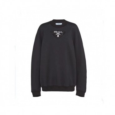 Prada  Mm/Wm Crew-neck Cotton Tshirts Black 