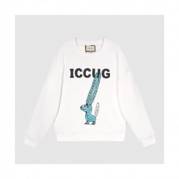 Gucci  Mm/Wm Logo Crew-neck Cotton Tshirts 