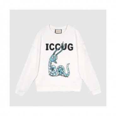 Gucci  Mm/Wm Logo Crew-neck Cotton Tshirts 