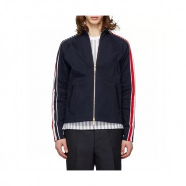 [톰브라운]Thom Browne 2021 Mens Strap Crew-neck Cotton Tshirts 
