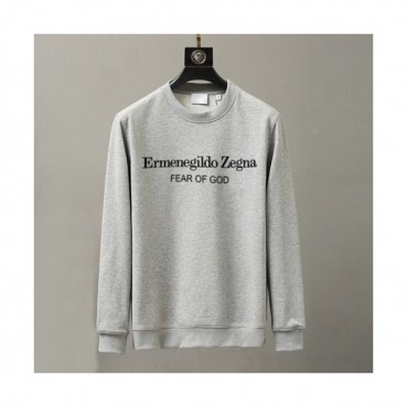 Ermenegildo Zegna 2020 Mens Casual Cotton Tshirts - 에르메네질도 제냐 2020 남성 캐쥬얼 코튼 긴팔티 Zeg0243x.Size(m 
