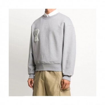 Ami 2020 Mens Logo Casual Cotton Man-to