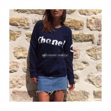 [샤넬]Chanel 2020 Womens Crew-neck Logo Cotton Tshirts 