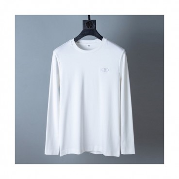 [페라가모]Ferragamo 2020 Mens Basic Logo Cotton Tshirts - 페라가모 2020 남성 베이직 로고 코튼 긴팔티 Fer0316x.Size(m 