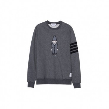 [톰브라운]Thom Browne 2020 Mens Strap Crew-neck Cotton Tshirts 