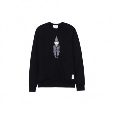 [톰브라운]Thom Browne 2020 Mens Strap Crew-neck Cotton Tshirts 