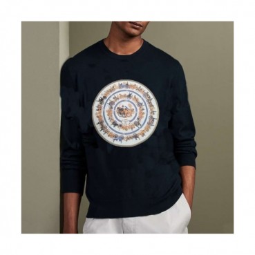 [에르메스]Hermes 2020 Mens Crew-neck Casual Cotton Tshirts
