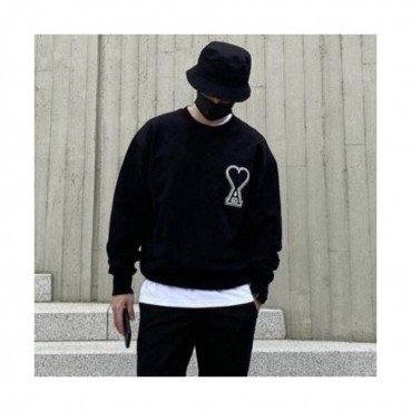 Ami 2020 Mens Logo Casual Cotton Man-to