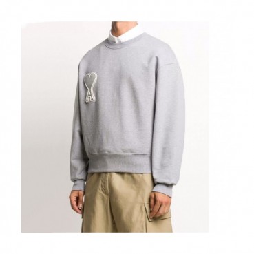 Ami 2020 Mens Logo Casual Cotton Man-to
