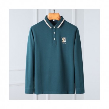 [버버리]Burberry 2020 Mens Logo Casual Cotton Polo Tshirts - 버버리 2020 남성 로고 캐쥬얼 코튼 폴로 맨투맨 Bur02962x.Size(m 