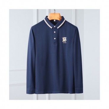 [버버리]Burberry 2020 Mens Logo Casual Cotton Polo Tshirts - 버버리 2020 남성 로고 캐쥬얼 코튼 폴로 맨투맨 Bur02960x.Size(m 