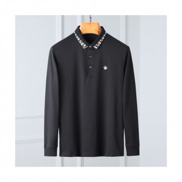 [디올]Dior 2020 Mens Logo Casual Cotton Polo Tshirts - 디올 2020 남성 로고 캐쥬얼 코튼 폴로 긴팔티 Dio0837x.Size(m 