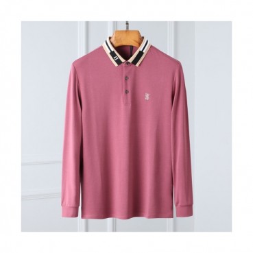 [버버리]Burberry 2020 Mens Logo Casual Cotton Polo Tshirts - 버버리 2020 남성 로고 캐쥬얼 코튼 폴로 맨투맨 Bur02957x.Size(m 