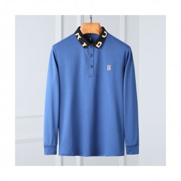 [버버리]Burberry 2020 Mens Logo Casual Cotton Polo Tshirts - 버버리 2020 남성 로고 캐쥬얼 코튼 폴로 맨투맨 Bur02955x.Size(m 