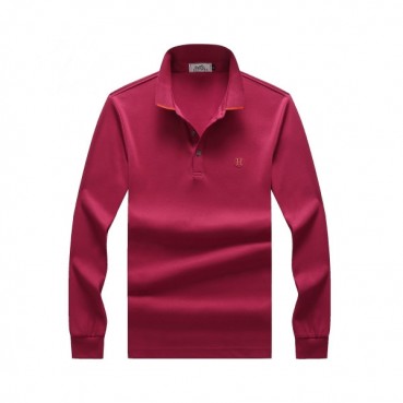 Hermes 2020 Mens Crew-neck Casual Cotton Tshirts