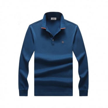 Hermes 2020 Mens Crew-neck Casual Cotton Tshirts