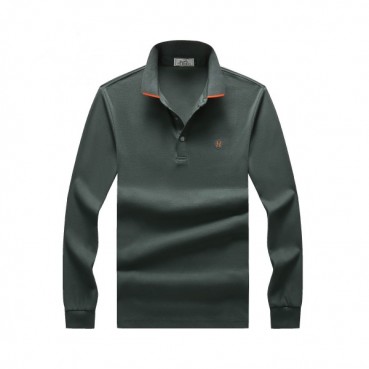 Hermes 2020 Mens Crew-neck Casual Cotton Tshirts