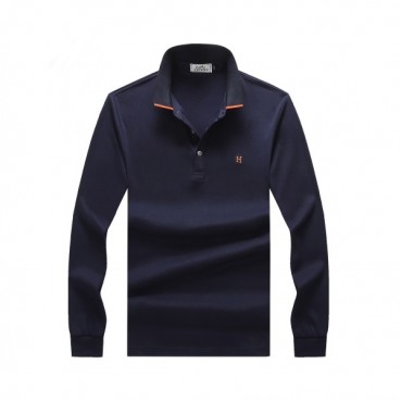 Hermes 2020 Mens Crew-neck Casual Cotton Tshirts