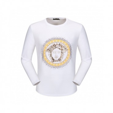 Versace 2020 Mens Medusa Crew-neck Silket Tshirts 