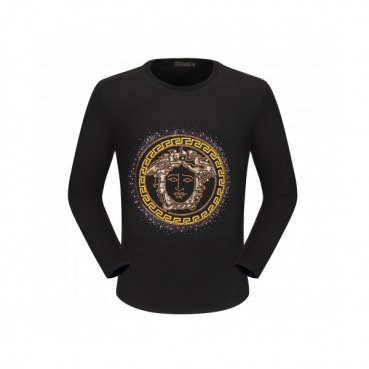 Versace 2020 Mens Medusa Crew-neck Silket Tshirts 