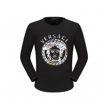 Versace 2020 Mens Medusa Crew-neck Silket Tshirts 