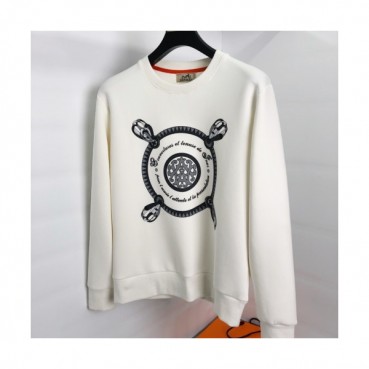 Hermes 2020 Mens Crew-neck Casual Cotton Tshirts