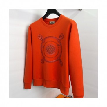 Hermes 2020 Mens Crew-neck Casual Cotton Tshirts