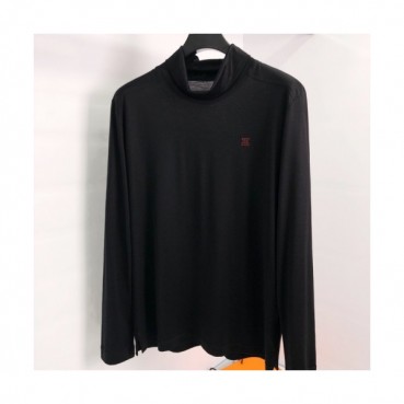 Hermes 2020 Mens Cotton Turtle-neck Tshirt 