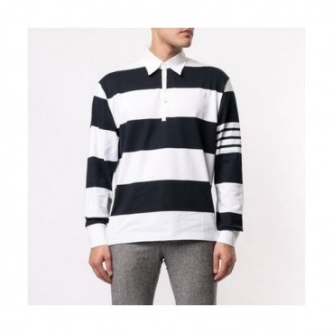 [톰브라운]Thom Browne 2020 Mens Strap Polo Cotton Tshirt - 톰브라운 2020 남성 스트랩 코튼 폴로 긴팔티 Thom0939x.Size(s 