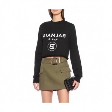 Balmain Womens Crew-neck Tshirt 