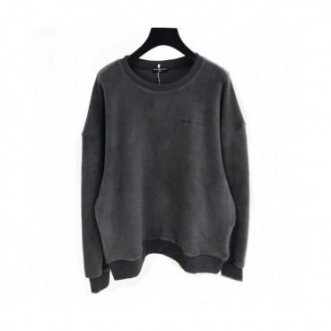 [발렌시아가]Balenciaga 2020 Mens Logo Crew-neck Flannel Tshirts 