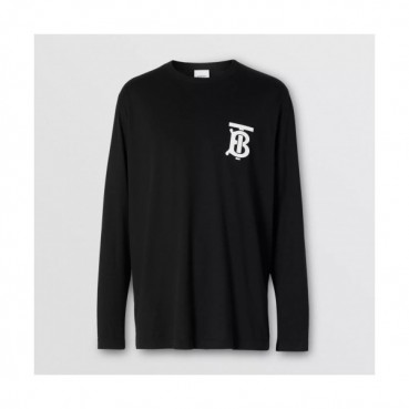 [버버리]Burberry 2020 Mm/Wm Logo Casual Cotton Tshirts - 버버리 2020 남자 로고 캐쥬얼 코튼 긴팔티 Bur02109x.Size(s 