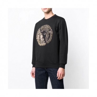 Versace 2020 Mens Medusa Crew-neck Cotton Tshirts 
