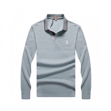 [버버리]Burberry 2020 Mens Logo Casual Cotton Polo Tshirts - 버버리 2020 남성 로고 캐쥬얼 코튼 폴로 맨투맨 Bur01900x.Size(m 