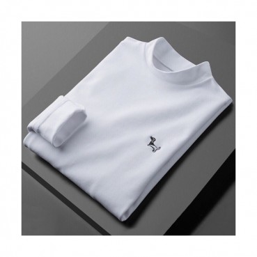 Thom Browne 2020  Mens Basic Turtle-neck Cotton Tshirts 