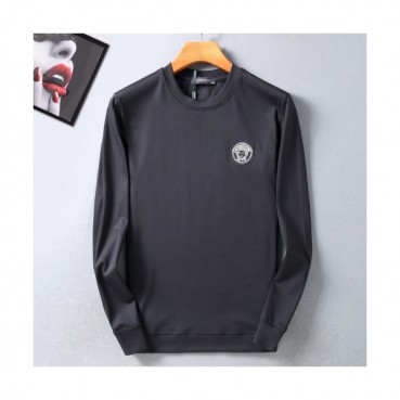 Versace 2019 Mens Medusa Crew-neck Silket Tshirt 