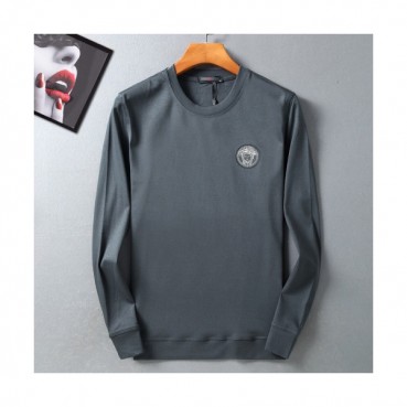 Versace 2019 Mens Medusa Crew-neck Silket Tshirt 