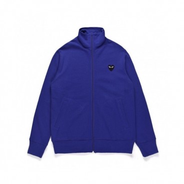 Cdgplay 2019 Unisex Logo Cotton Zip-up Tshirts 