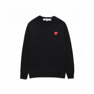 Cdgplay 2019 Unisex Print Heart Cotton Tshirts - 꼼데가르송 남/녀 프린트 하트 코튼 기모 긴팔티 