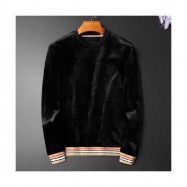 [버버리]Burberry 2019 Mens Logo Casual Velvet Tshirts - 버버리 2019 남성 로고 캐쥬얼 벨벳 맨투맨 Fen01756x.Size(l 