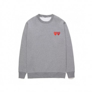 Cdgplay 2019 Unisex Print Heart Cotton Tshirts - 꼼데가르송 남/녀 프린트 하트 코튼 기모 긴팔티 
