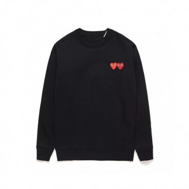 Cdgplay 2019 Unisex Print Heart Cotton Tshirts - 꼼데가르송 남/녀 프린트 하트 코튼 기모 긴팔티 