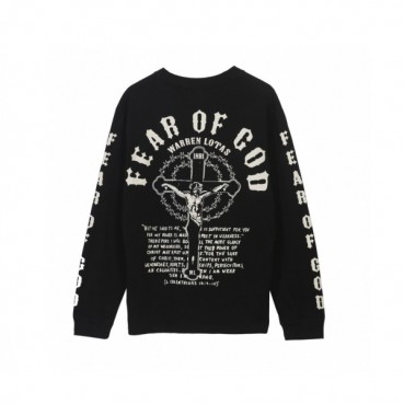 Fear of god 2019 Mens Oversize Minimal Cotton Tshirt  - 피어오브갓 2019 남성 오버사이즈 미니멀 코튼 긴팔티 Fea0067x.Size(s 